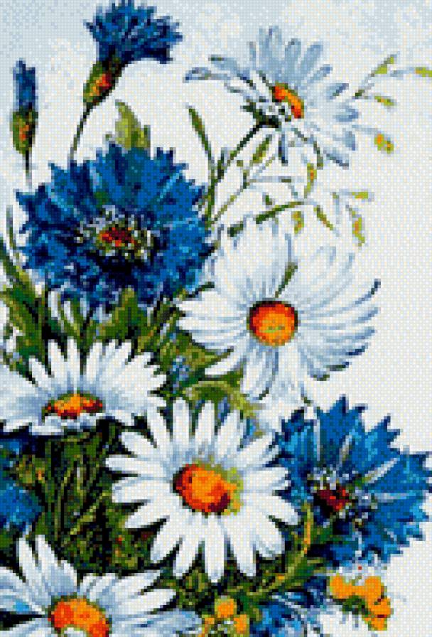 ромашки і волошки - предпросмотр