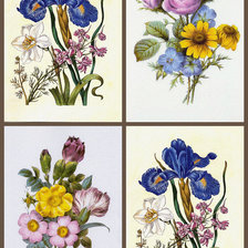 Схема вышивки «Букетики 8..»