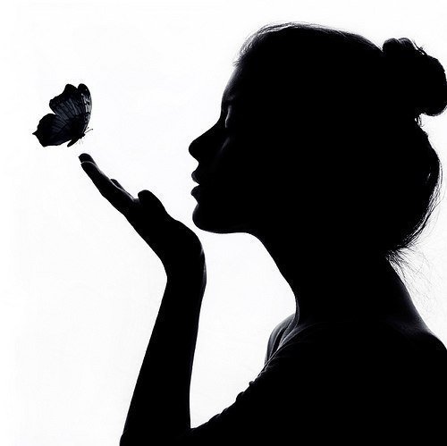 №727217 - девушка, бабочка - оригинал