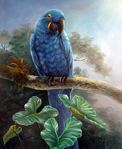 серия "птицы" - птицы.попугай - оригинал