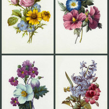 Схема вышивки «букетики 11-1»
