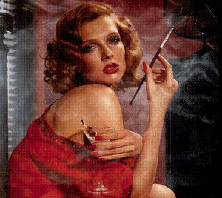 ретро леди - ретро леди, девушка - предпросмотр