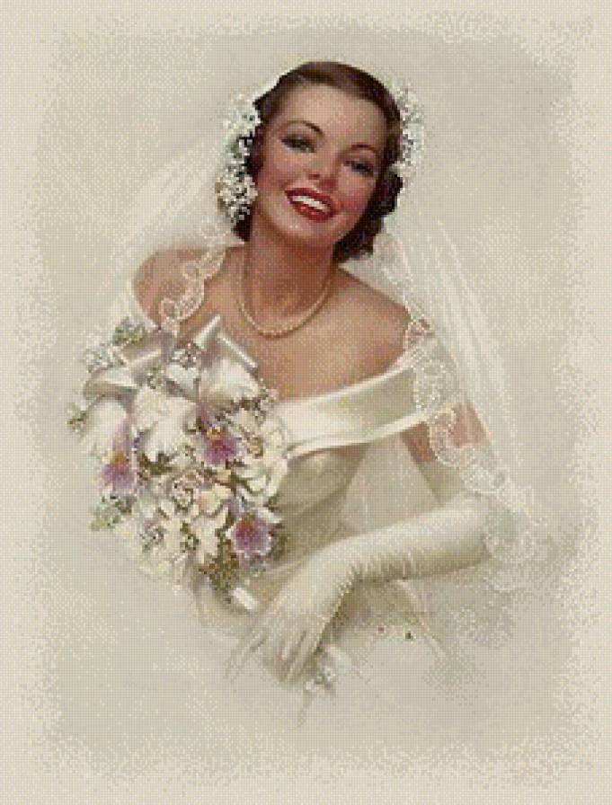 ретро леди - девушка, свадьба, невеста, ретро леди - предпросмотр