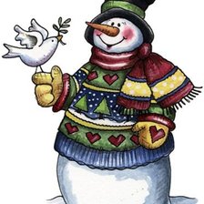 Схема вышивки «Muñeco De Nieve»