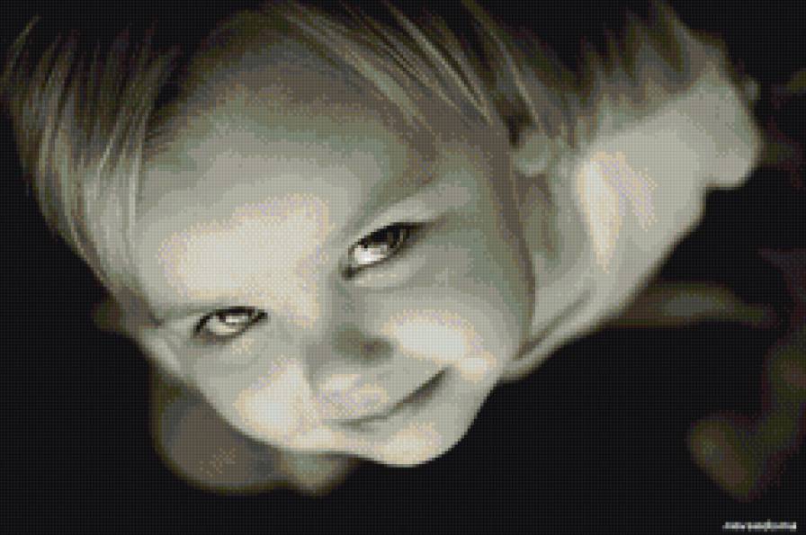 №727791 - монохром, девочка, ребенок - предпросмотр