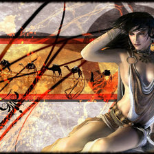 Схема вышивки «девушка»