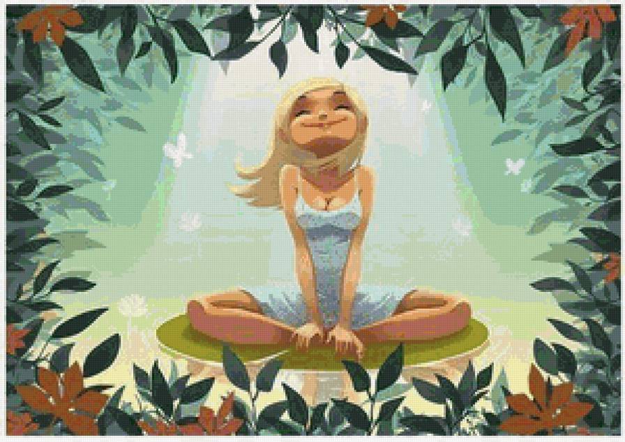 В лучах солнца - девушка - предпросмотр