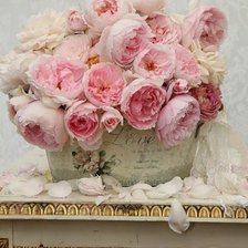 Схема вышивки «пионы»