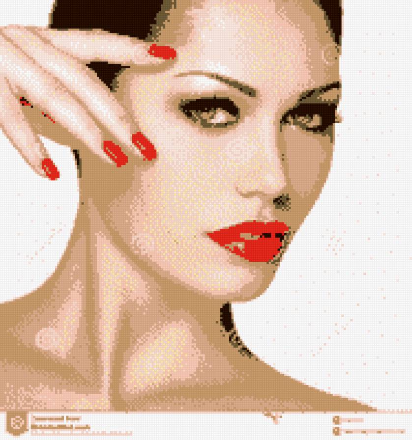 девушка с ногтями - предпросмотр