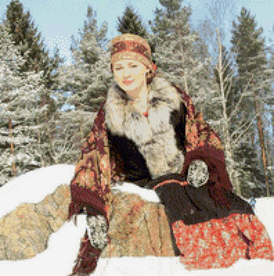 Зимушка - девушки - предпросмотр