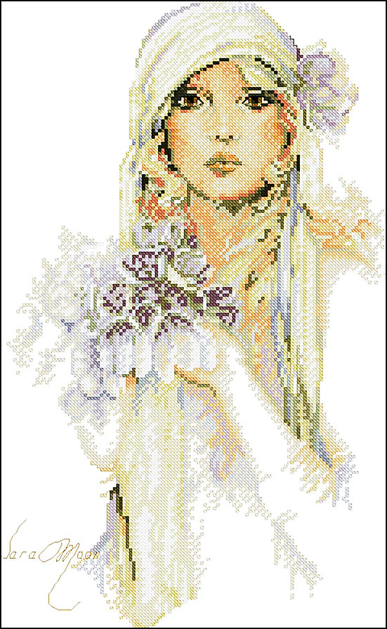 Сара Мун - цветы, девушка, сара мун - оригинал