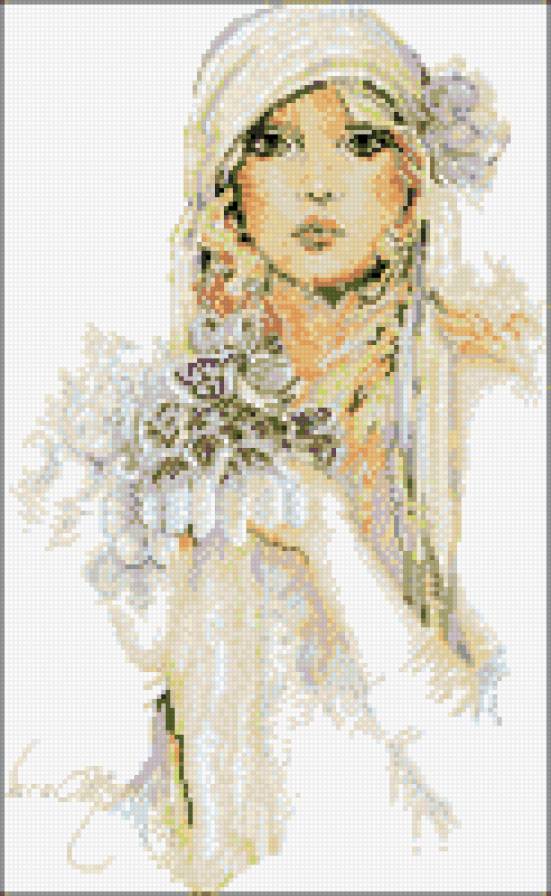 Сара Мун - сара мун, девушка, цветы - предпросмотр