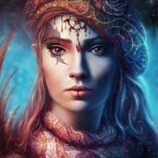 Схема вышивки «портрет»