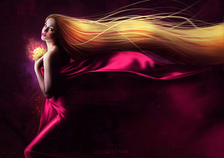 современная рапунцель - девушка - оригинал