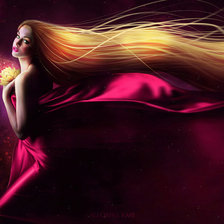 Схема вышивки «современная рапунцель»