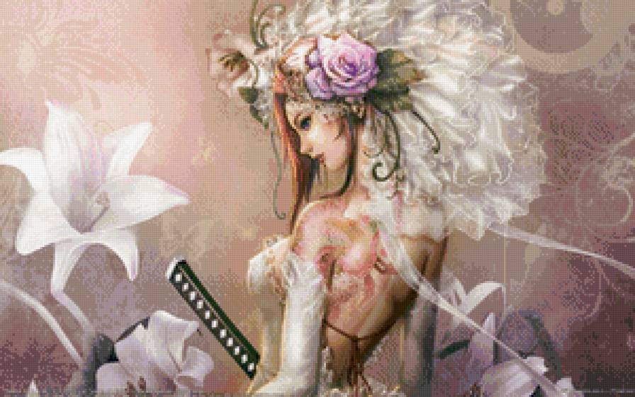 невеста воин - фэнтези, девушка - предпросмотр