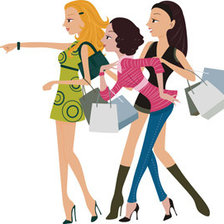 Схема вышивки «Монохром Шопинг4»