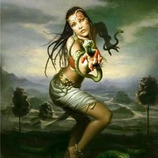 Схема вышивки «современные богини»