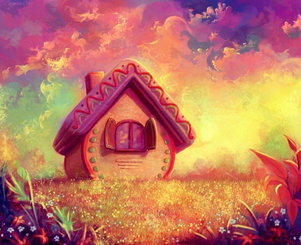 Сказочный домик - мечта, дом, сказка - оригинал