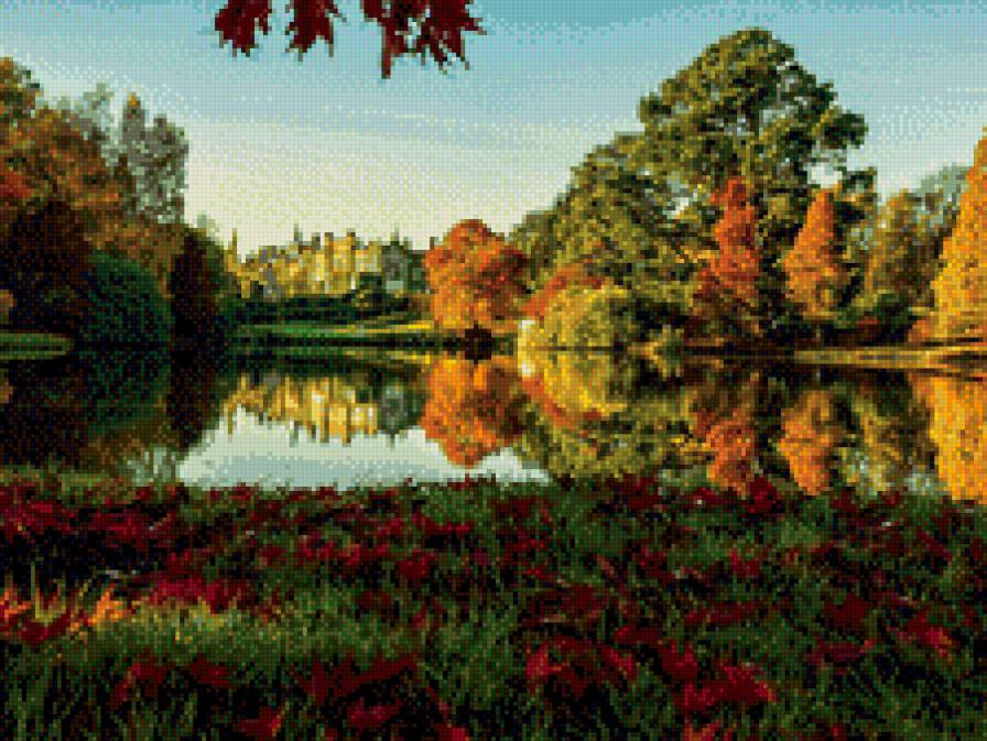 Золотая осень, замок - замок, осень - предпросмотр