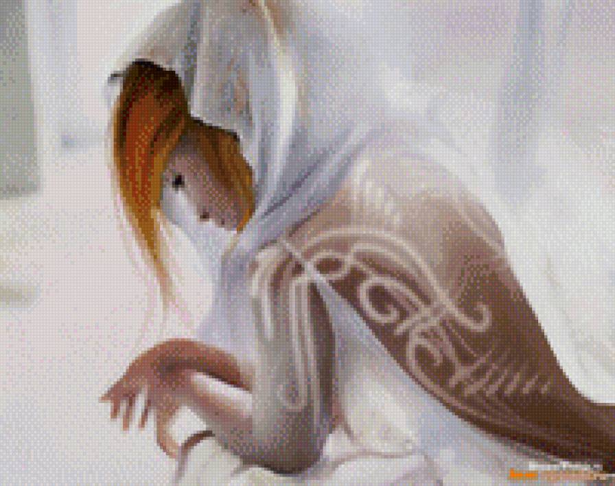 девушка в белом - красота, нежность, девушка - предпросмотр