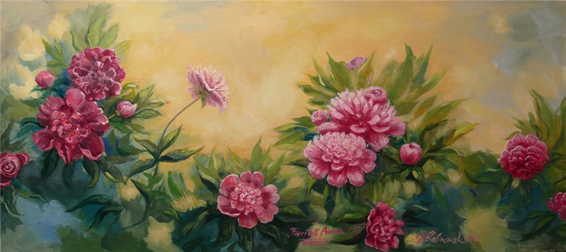 пионы - цветы, пионы, картины - оригинал