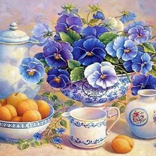 Схема вышивки «квіти»