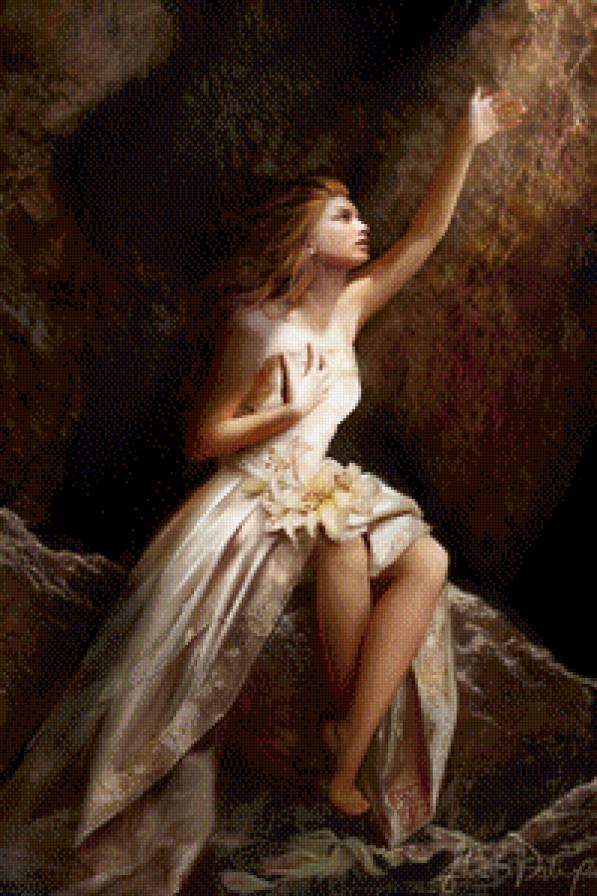 картины Марты Делиг - девушка - предпросмотр