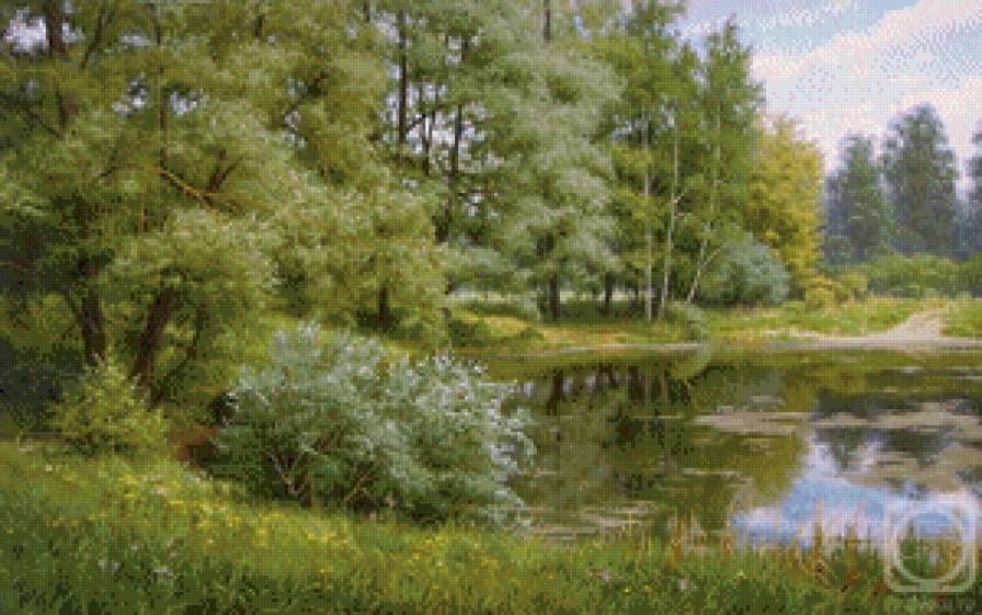 лесное озеро - предпросмотр