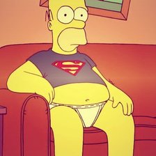 Схема вышивки «Гомер симпсон»