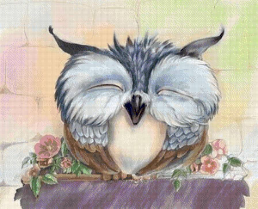 Счастье - сова, счастье, улыбка, радость - предпросмотр