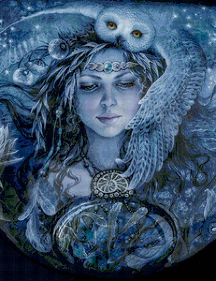 Богиня - портрет, фэнтези - предпросмотр