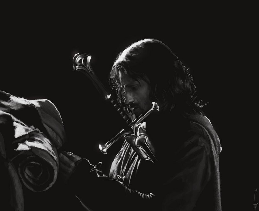 Арагорн ч/б - оригинал