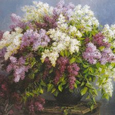 Схема вышивки «сирень 3»