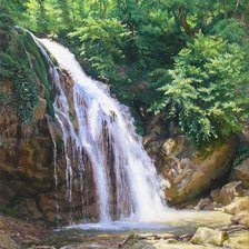 Схема вышивки «водопад»