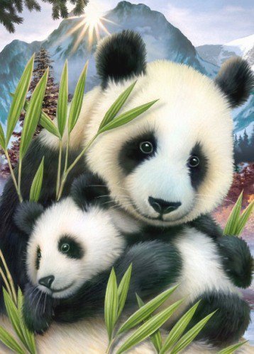 панда - дикие животные - оригинал