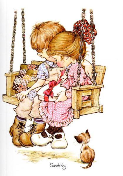 Детская парочка 14. - оригинал