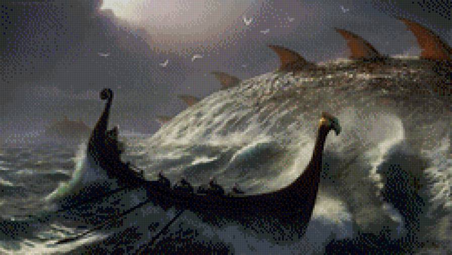 викинги в море - предпросмотр