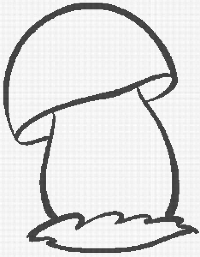 грибочек - гриб, коврик - предпросмотр