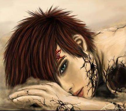 Гаара - аниме, наруто - оригинал