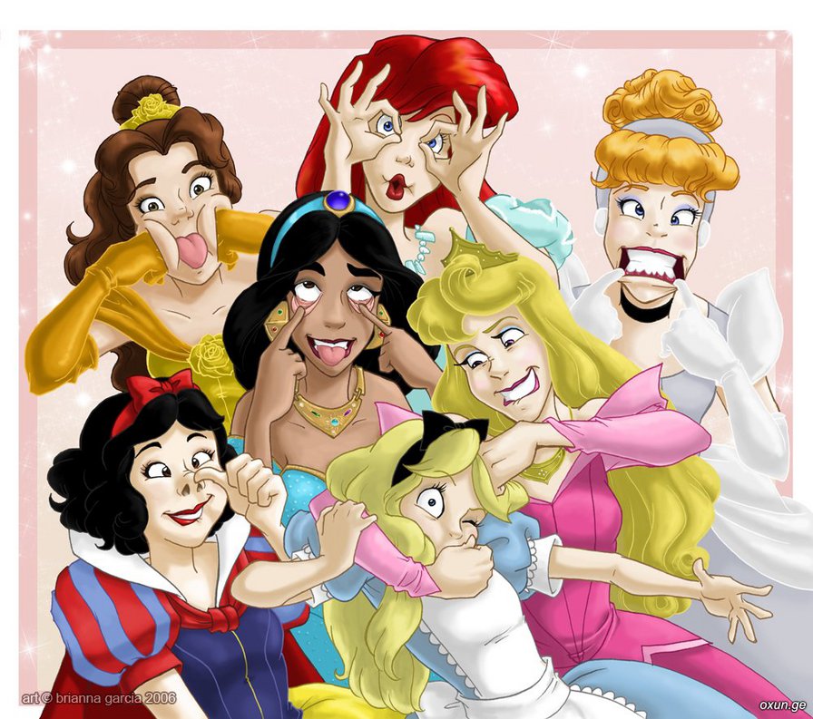 Смешняги:) - девушки, принцессы - оригинал