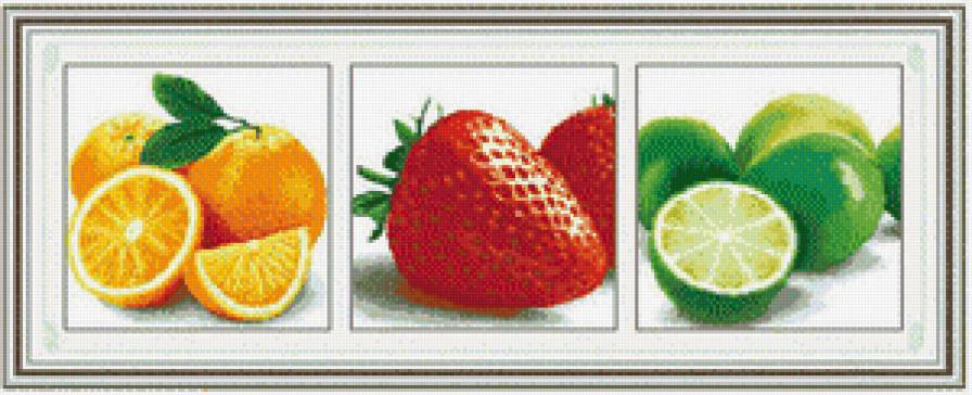 фрукты - триптих - предпросмотр