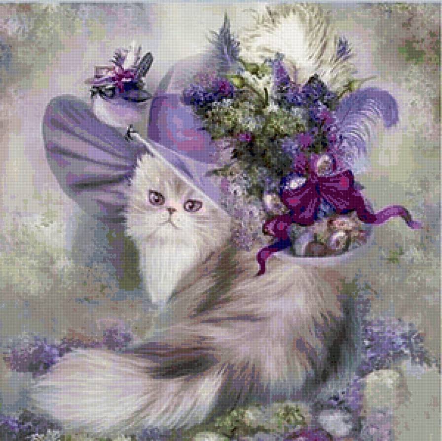Сиреневое чудо - кошки, животные - предпросмотр