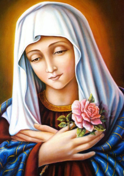 Virgen Maria con Rosa - икона - оригинал