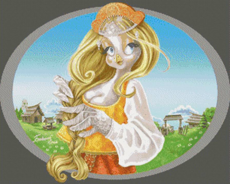 Художник-иллюстратор Юлия Бровченко - картина, птица - предпросмотр