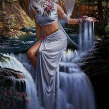 Схема вышивки «богиня воды»