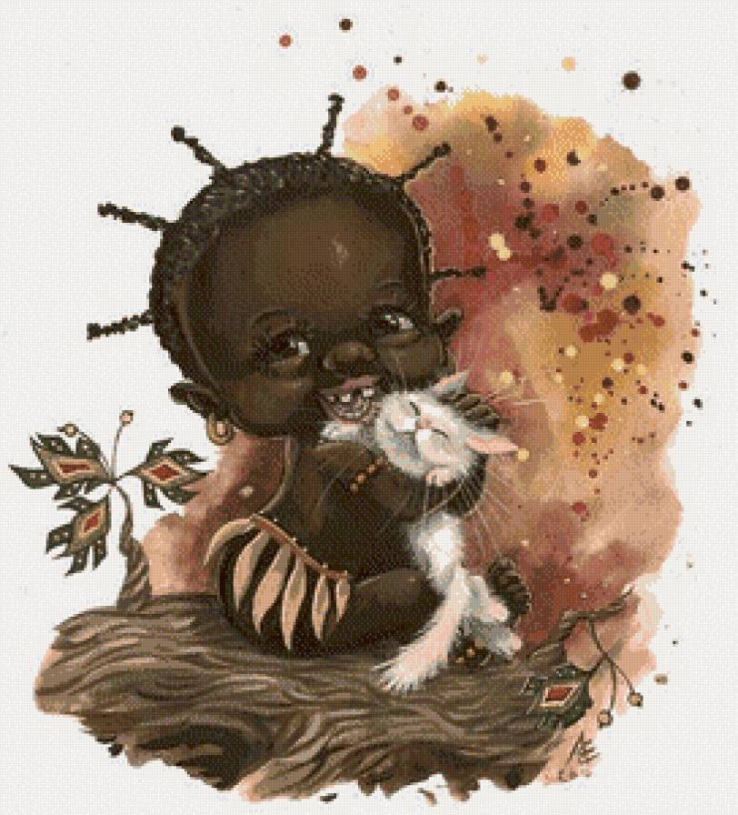 попуасик - котенок, ребенок - предпросмотр