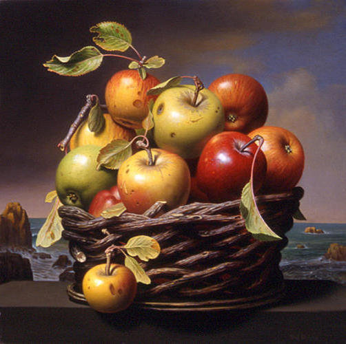 яблочки - натюрморт, фрукты., яблоки - оригинал