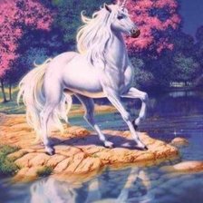 Схема вышивки «Единорог»