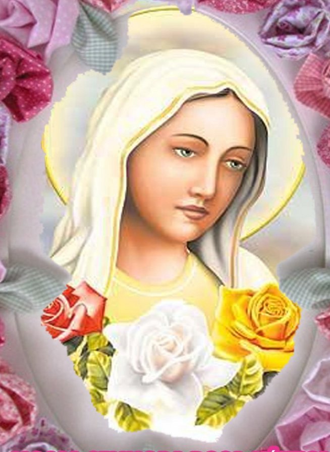 Virgen Maria con Rosa - virgen - оригинал
